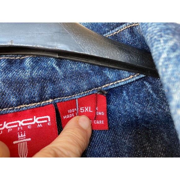Dada Supreme Mens Denim Jacket 5XL XXXXXL Excellent Condition Jean - Picture 11 of 12